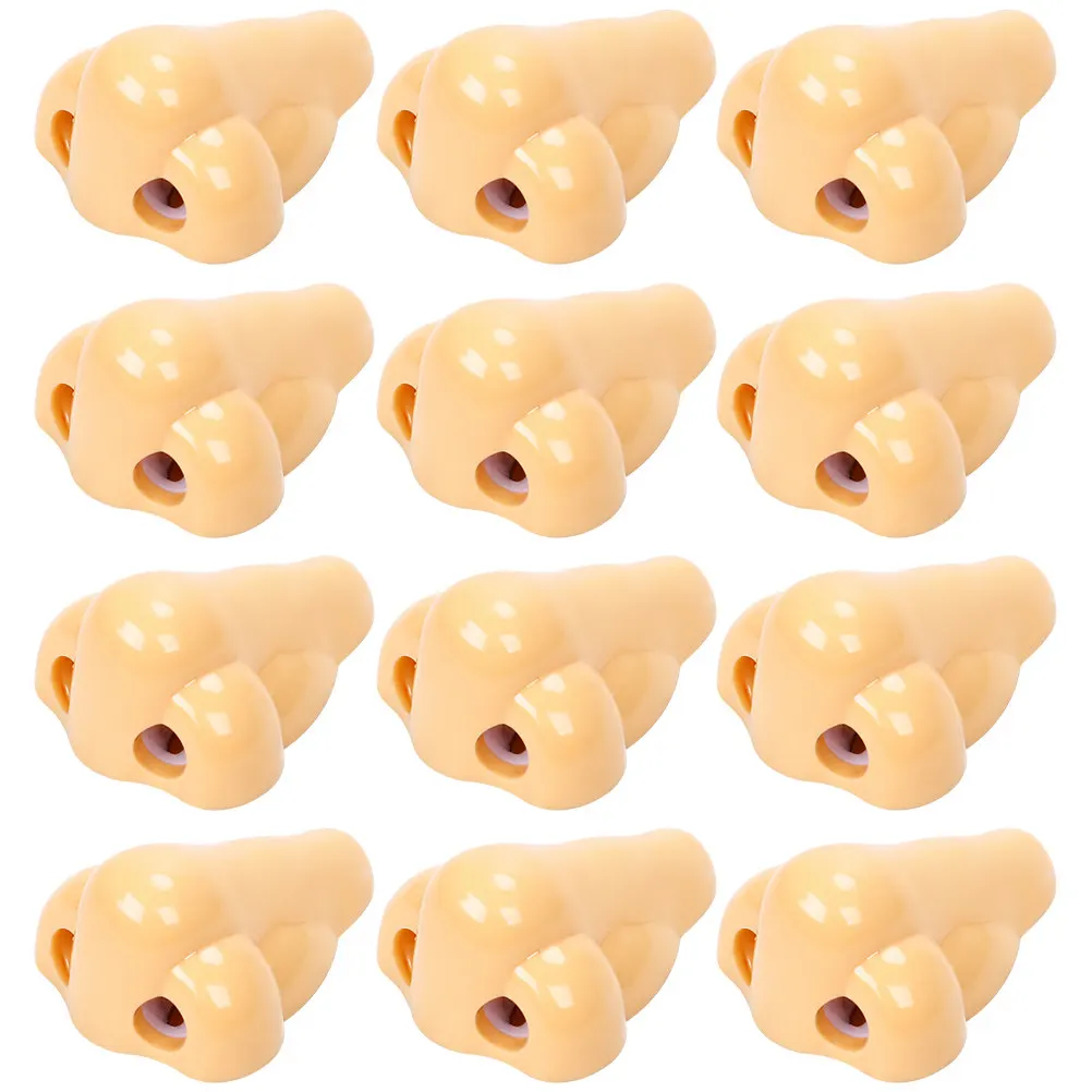 12Pcs Portable Pencil Sharpner Nose Sharpener Dual Holes Shape School Office Stationery Student Gift Christmas