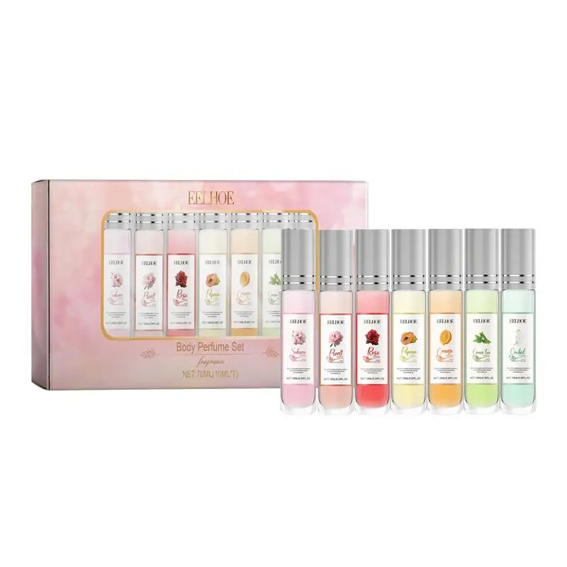 Romantic Floral Perfume Set Rose Scent Orchid Fragrance Long-Lasting Lightweight Perfume For Travel Work Sports Daily Commute