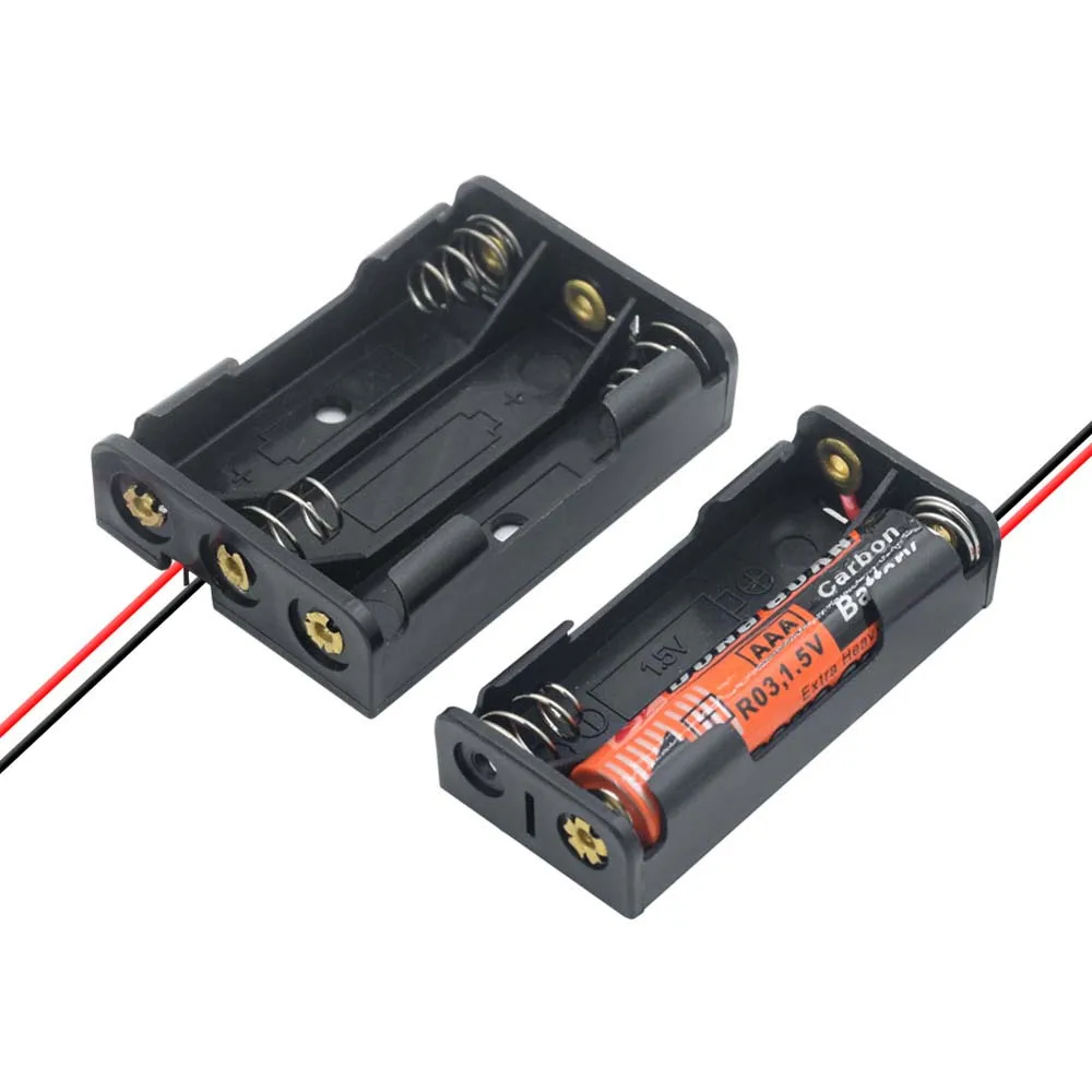 

High Quality ABS for AAA Battery 1 2 3 4 Slot 1X 2X 3X 4X Battery Storage Boxes Batteries Container Battery Box Battery Holder