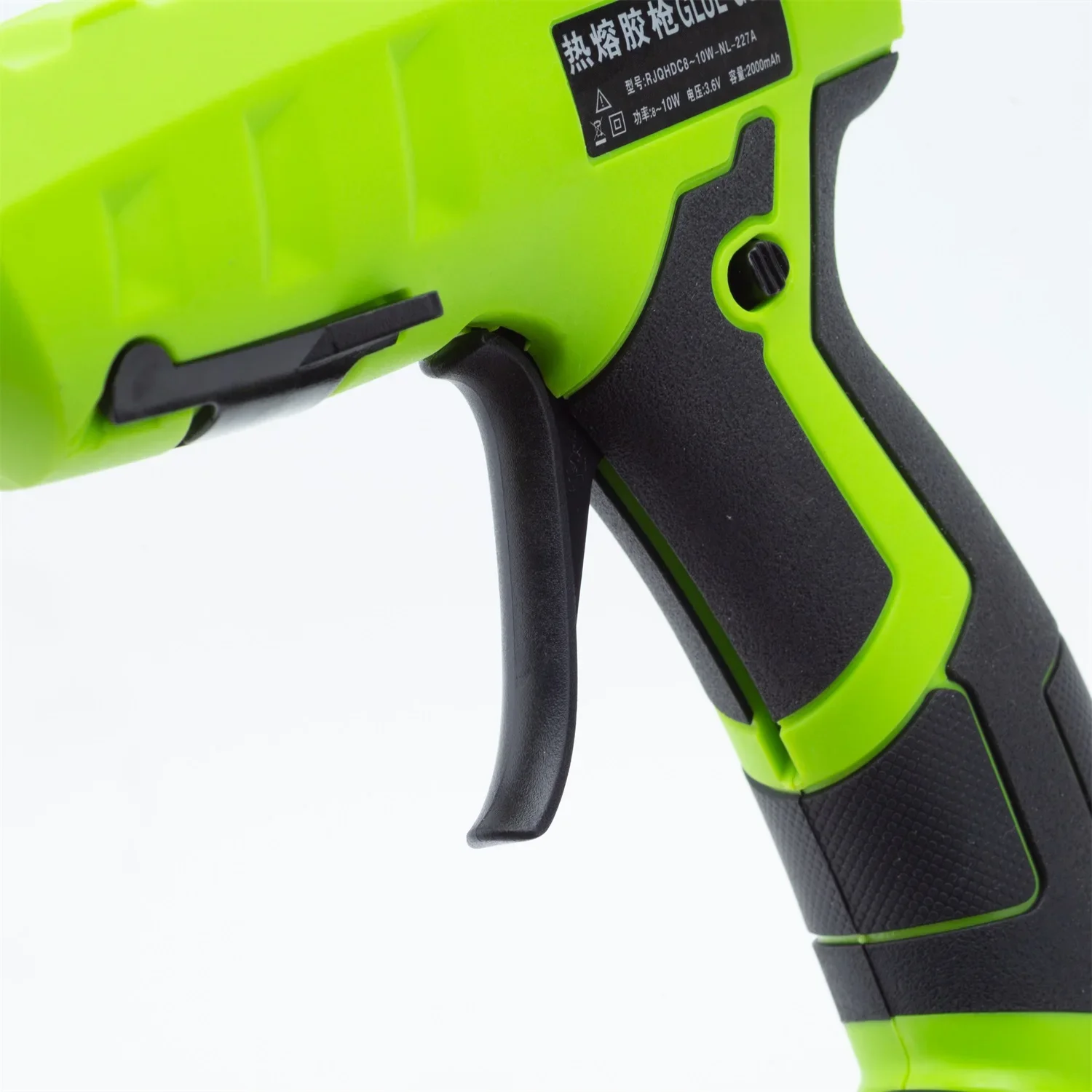 Pistola de pegamento de fusión en caliente inalámbrica, 60W, para BLACK + DECKER, 20V, batería de litio, bricolaje, pistola de Navidad con 10 barras de pegamento de piezas (sin batería)