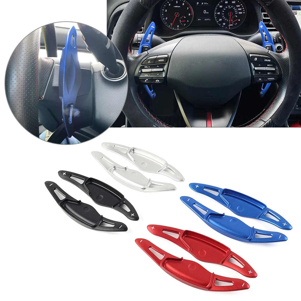 

2 Pcs Car Interior Steering Wheel Paddle Shifter Extend Accessories For Hyundai Elantra Sport 2017 2018 2019 2020