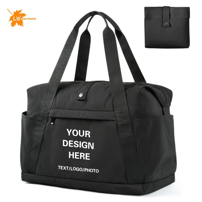 Customized Travel Bag Luggage Bag Printed Logo Foldable Short Distance Bag Tote Bag Personalized Name