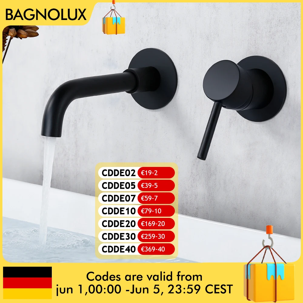 Waschbecken Bad Wasserhahn Heißen Und Kalten Wasser Wand Montieren Mischer Waschbecken Tap Swivel