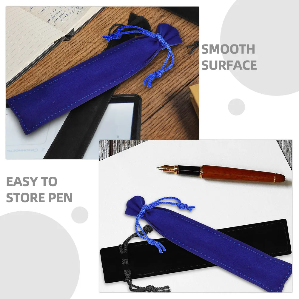 

15 шт. сумок-пеналов для ручек из износостойкого материала с гладкой поверхностью, портативный дизайн, для подарков на Рождество и день рождения