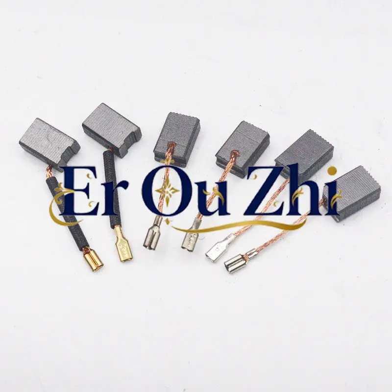 Power Tool Carbon Brush 6 * 10 * 15 Shenheng 100 Huge 100-5 Slot King 133 Rhinestone Brush Plug Type