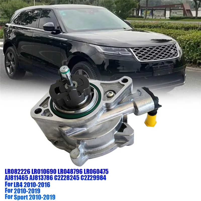 LR082226 Brake Vacuum Pump Braking System for Land Rover Range Rover LR4 Range Rover Sport 2010-2019 LR060475 LR048796