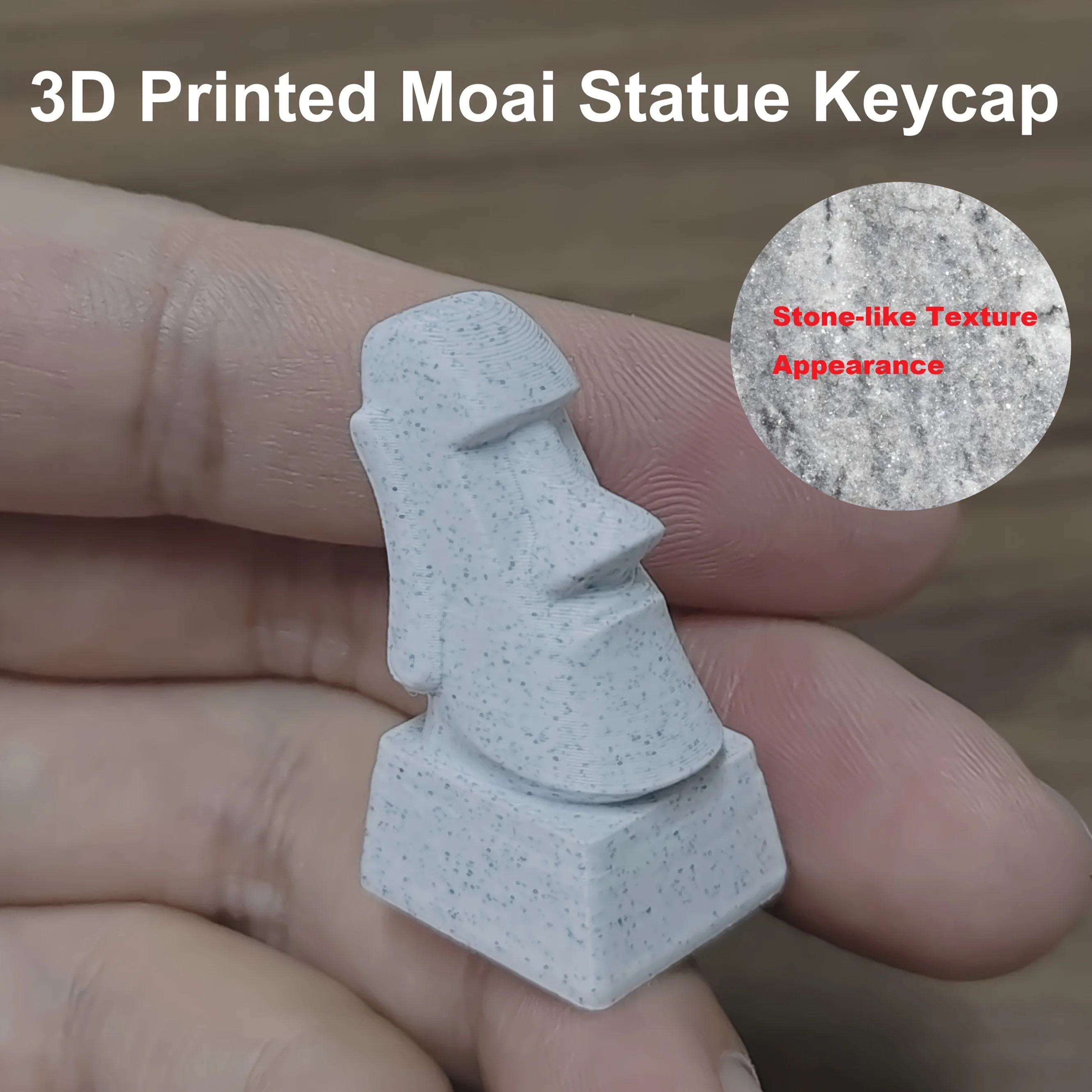 3D Printed Stone Texture Keyca - đánh giá và giá 3D Printing Keycaps