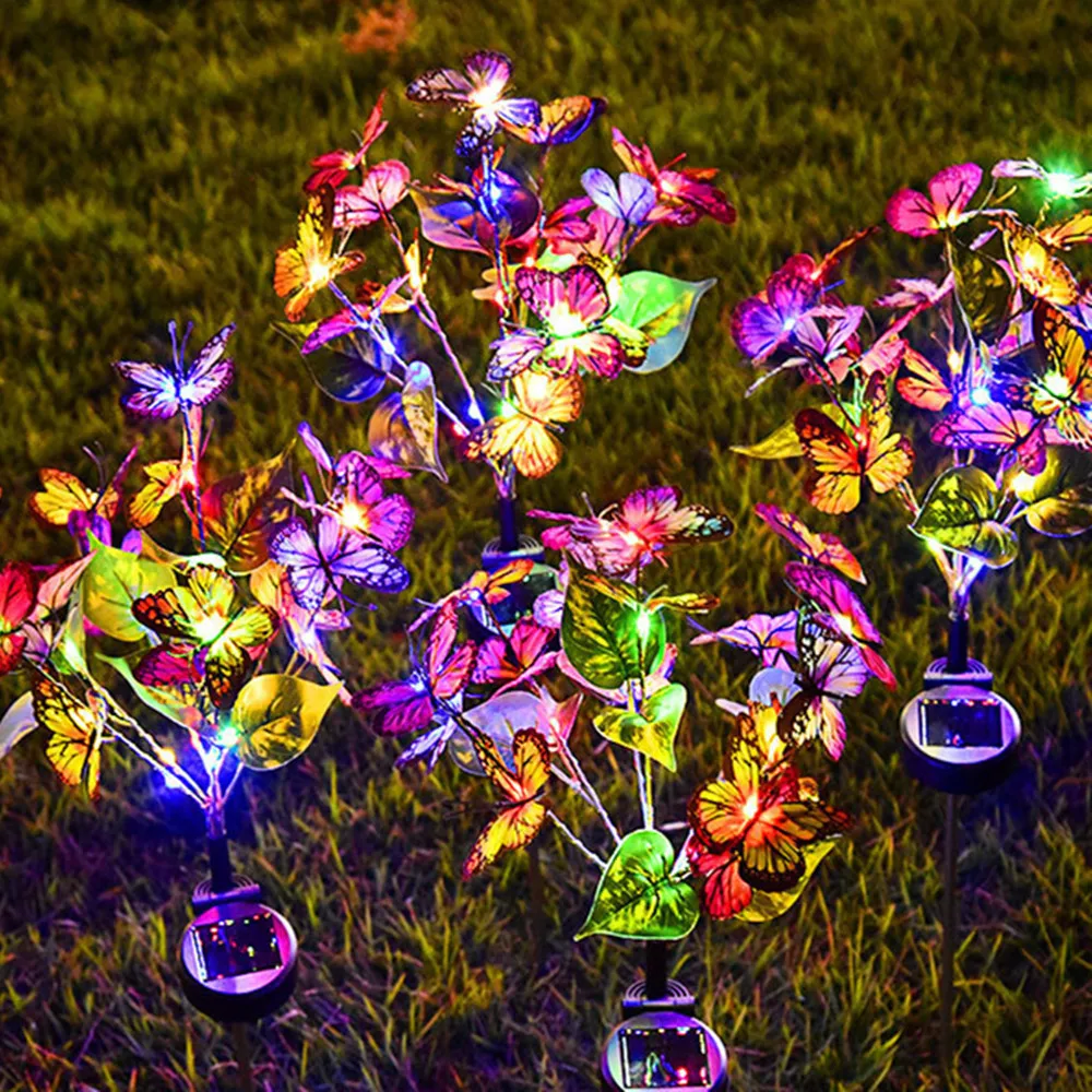 

Solar Garden Butterfly Lights Outdoor Decorative Lamp Festival Garden Lights For Yard Garden Yard Path Decoration Wedding Party