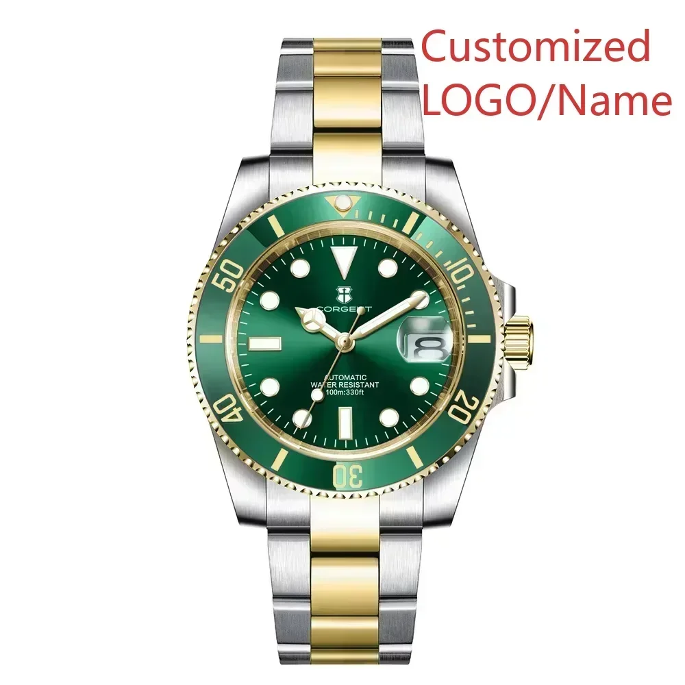 

A191 Store Men Automatic Mechanical Watch Waterproof Watches Ceramic Stainless Steel Rubber Sapphire Glass Customized