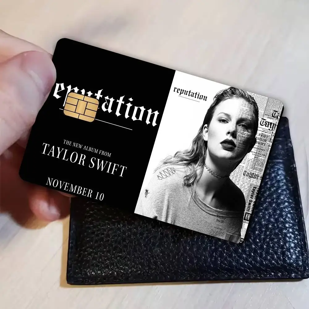Hot Singer T-Taylor S-Swift Anime Spend or Save Funny Shell On Off Ultra Thin No Fade Sticker Skin Cover Film for Debit Card view 6