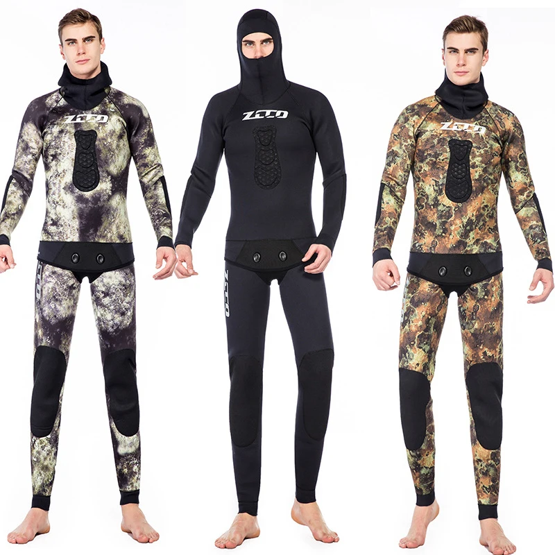 

5mm Upgraded Deep Sea Dive Suit Camouflage Fish Hunting Suit Split Fish Shooting Wetsuit Wetsuit Diving Apparel