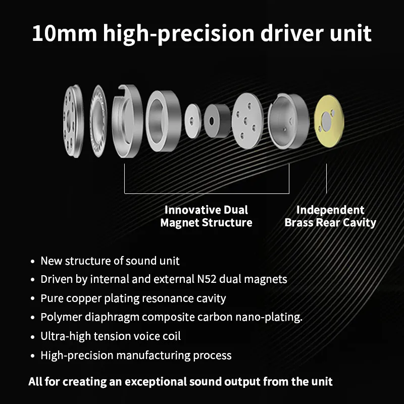 سماعات أذن Agasound AGA ONE المتوازنة DCD المغناطيسية DD HIFI داخل الأذن سماعات رأس سلكية مريحة لارتداء سماعات الرأس