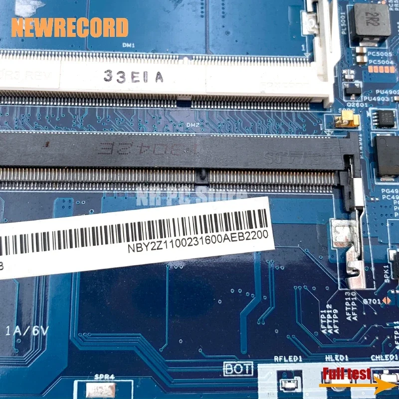 Imagem -05 - Placa-mãe Portátil para Acer Placa-mãe de Teste Completo Cpu Ddr3 Ne522 Nby2z11002 Nb.y2z11.002 48.4zk06.01m E12500