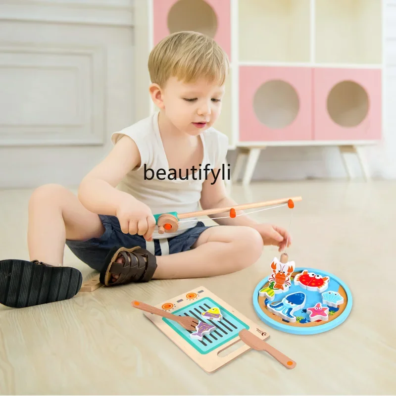 

Toy magnetic girl play house cut music, boys children educational early education