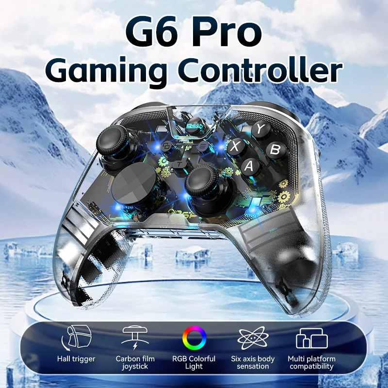 

New BSP-G6PRO Wireless Game Controller for Switch2/Switch/PC/iOS/Android Dual Motor Vibration Gamepad Christmas New Year Gifts