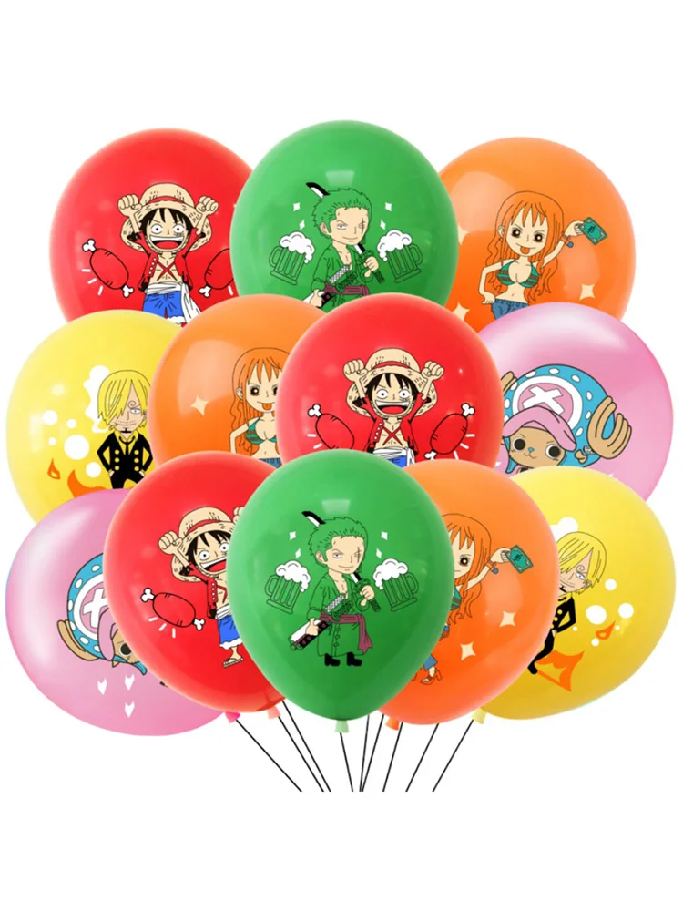 12–60 Stück One Piece Anime-Latexballons, 12 Zoll, Cartoon-Charakter-Ballons, Kindergeburtstag, Party-Dekoration, Babyparty, Festival, Su – Detail 1