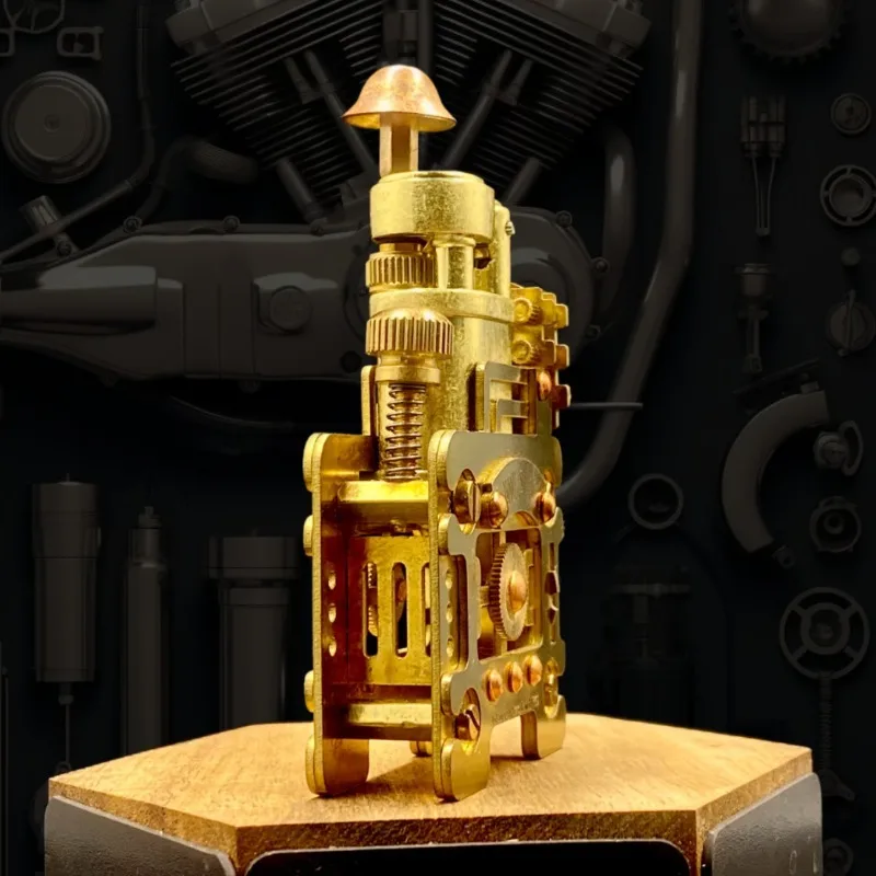 

Watt kerosine lighter, hand carved arm lift, mechanical steampunk cigarette lighter, men's gift, vintage ornament