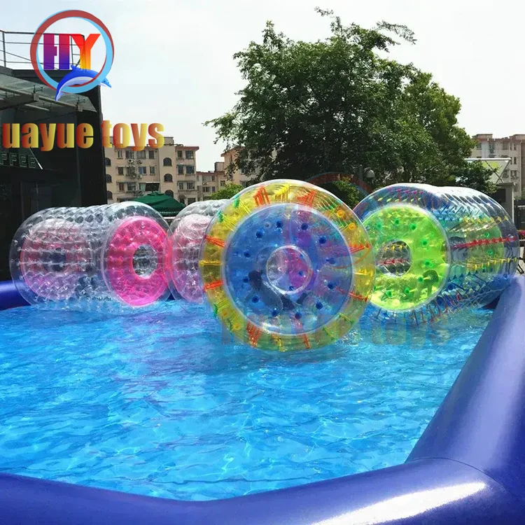 HUAYUE Water Roller Manufacturer Wholesale 1mm Sale TPU Fun Lake Walking Floating Amusement Equipment Inflatable Water Roller