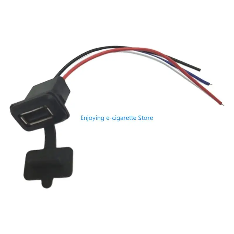 USB2.0 Female Socket Waterproof Design Female Connectors Plastic Texture Suitable for Outdoor and Indoor Installations Y4QF
