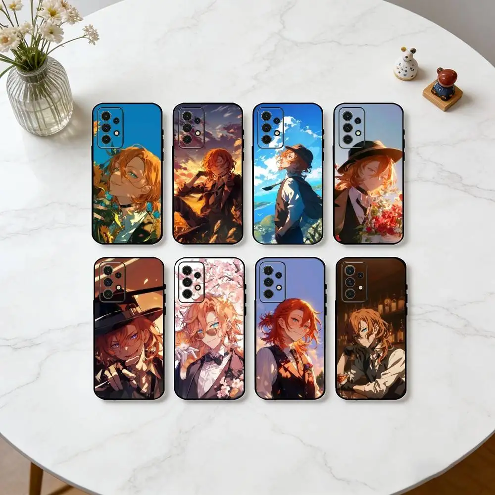 C-Chuuya Gravity Ability Graphic  Phone Case For Samsung S25,S24,S21,S22,S23,S30,Ultra,S20,Plus,Fe,Lite,Note,10,Black Cover