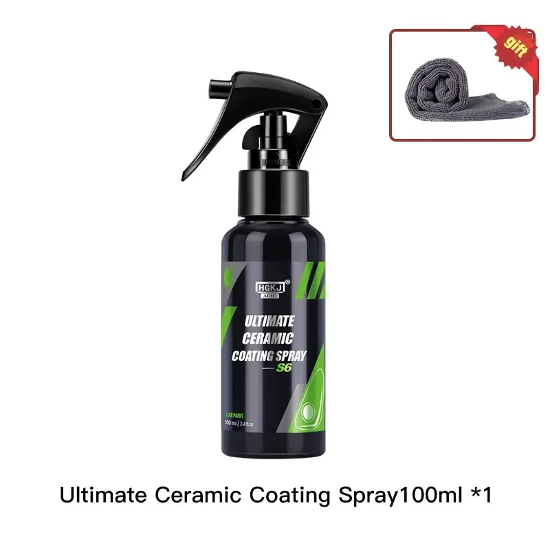 HGKJ S6 Ultieme keramische coating Spray Hydrofobe hoogglans verfbescherming 9H Nano Top Langdurige was Autoverzorging Detail
