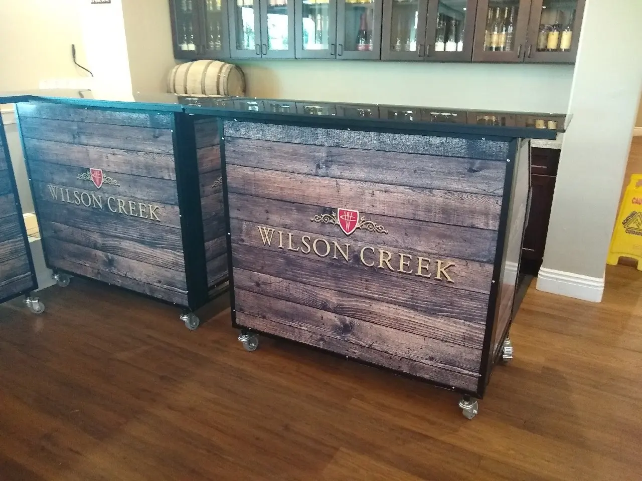 Portable bar Folding Mobile bar Counter for Sale Black
