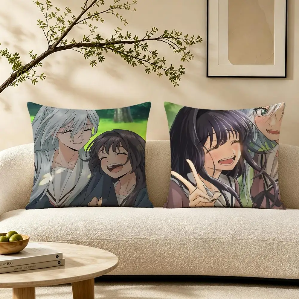 Manga The Fragrant Flower Blooms with Dignity Cushion Cover Pillow Short Plush Warm CreamStylel Cushion for Living Room Bedroom
