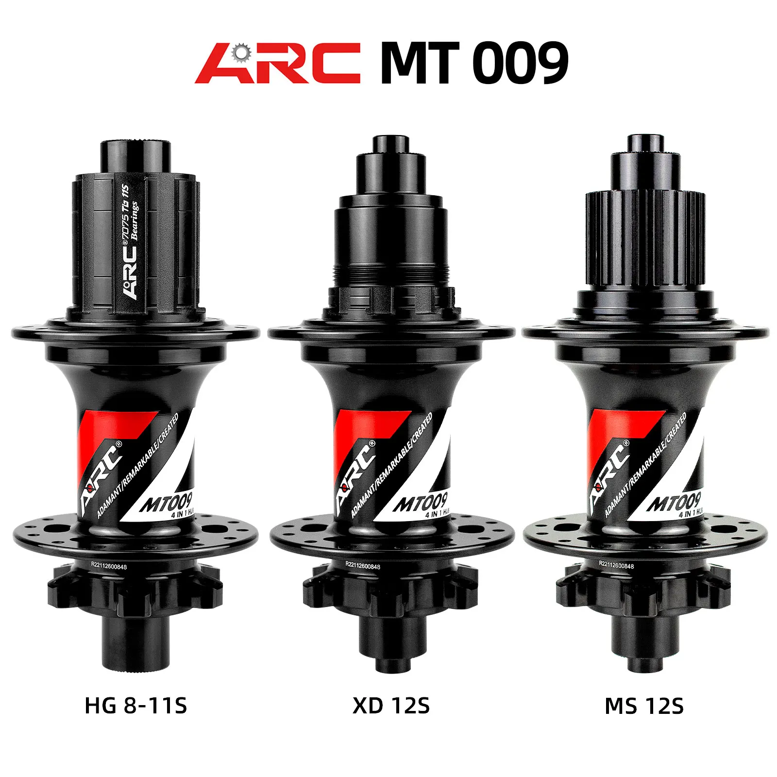 Arc-マウンテンバイクリアハブ,mt009,nbk,k7,mt009,mtb,28, 32, 36穴,hg,ms,xd,フリーハブ,10, 135mm, 12自転車ハブ142mm, 11, 12スピード