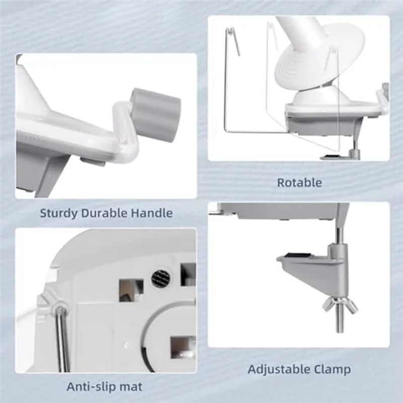 

A25I-Yarn Winder,Needlecraft Yarn Ball Winder Hand Operated, Easy To Set Up And Use, Sturdy With Metal Handle