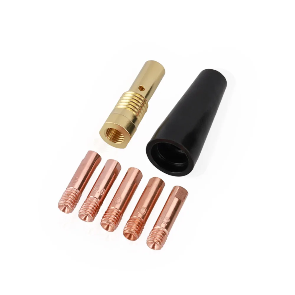 7 pezzi punte per ugelli senza gas per Century FC90 alimentazione a filo animato K3493-1 035 0.9mm FC90 saldatrice MIG torcia per saldatura Accessori per saldatura