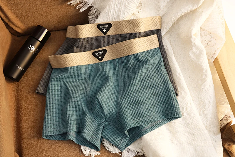 1 stücke männer Boxer Shorts Eis Seide Unterwäsche Plus Größe Unterhose Atmungs Sexy Dünne Höschen klimatisierten Dessous Großhandel – Detail 3