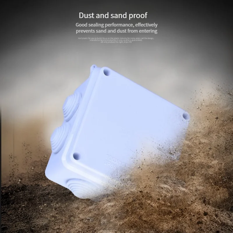 1Pcs Plastic Abs Dustproof And Waterproof Box Outdoor Three Proof Junction Box Monitoring Power Box Cable Distribution Box