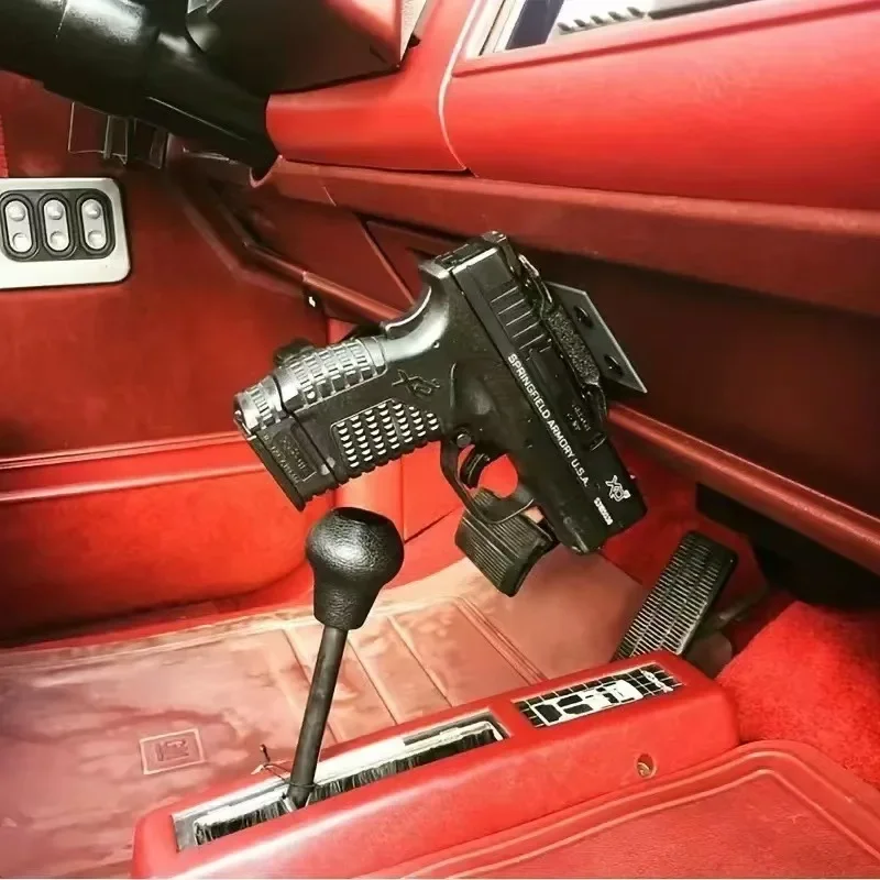 

Magnetic Gun Holster Holder Magnet Mount Concealed Draw Loaded Fits Flat Top Handgun For Glock 17 19 22 34 43X 1911 Taurus
