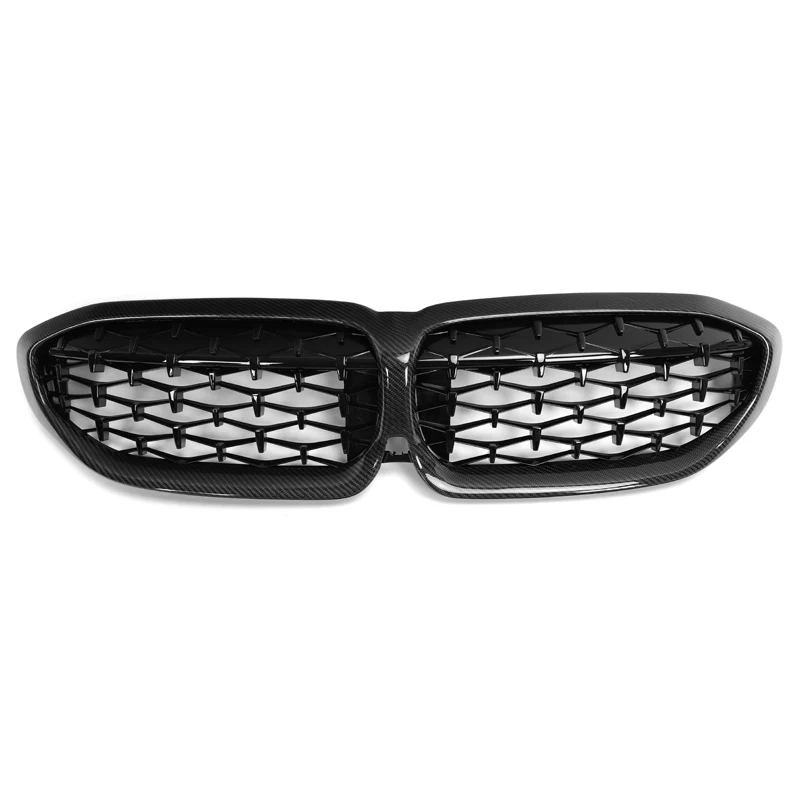 

Carbon Fiber Front Kidney Grill Fit for BMW New 3 Series G20 G28 2019+ Diamond Style Car Front Grille