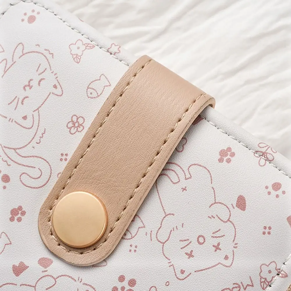 

New Cartoon Print Wallet Purse PU Leather Foldable Coin Purse Portable Zipper Wallet