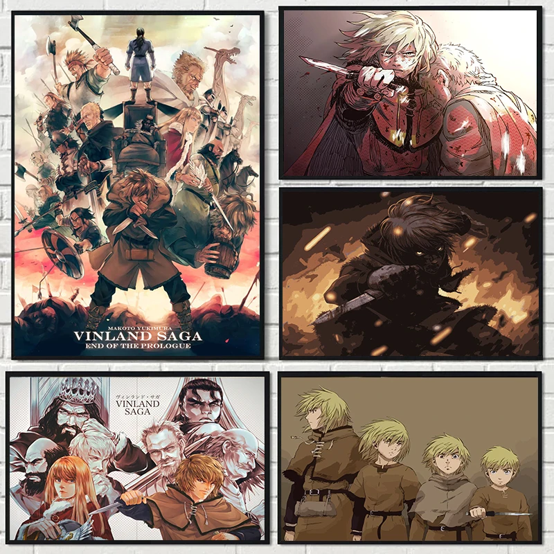 Classical Animation Vinland Saga Posters and Prints Modern Cartoon Canvas Painting Wall Art Picture for Living Room Home Decor