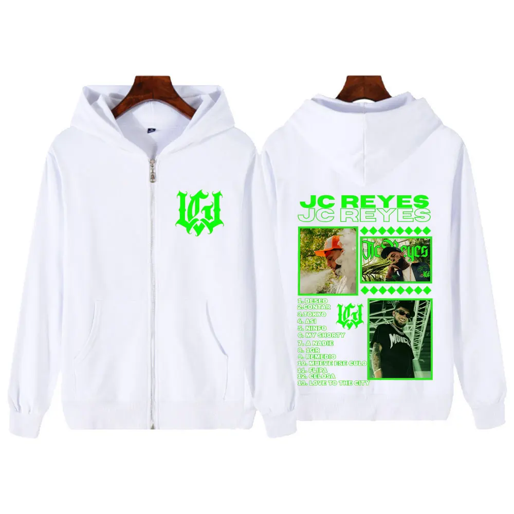 Customization Rapper Jc Reyes Tour 2025 Graphic Zipper Jacket Winter Man Woman Fashion Hip-hop Hoodie Oversized Casual Loose Zip
