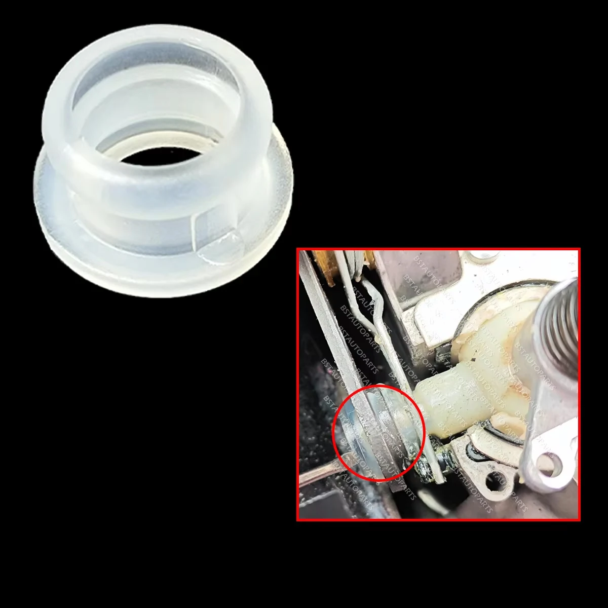 

Bushing Fix Compatible For VW Bora Golf MK4 MK2 Touareg 7L Speed Gearbox Shift Lever Rubber Sleeve Shift Lever Rubber Pad Apron