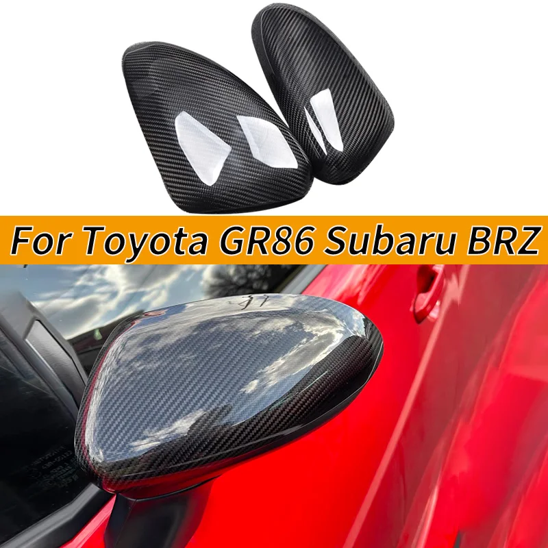 Suitable for 2022 Subaru BRZ and Toyota GR86 carbon fiber rearview mirror covers, original carbon fiber side mirror cover access