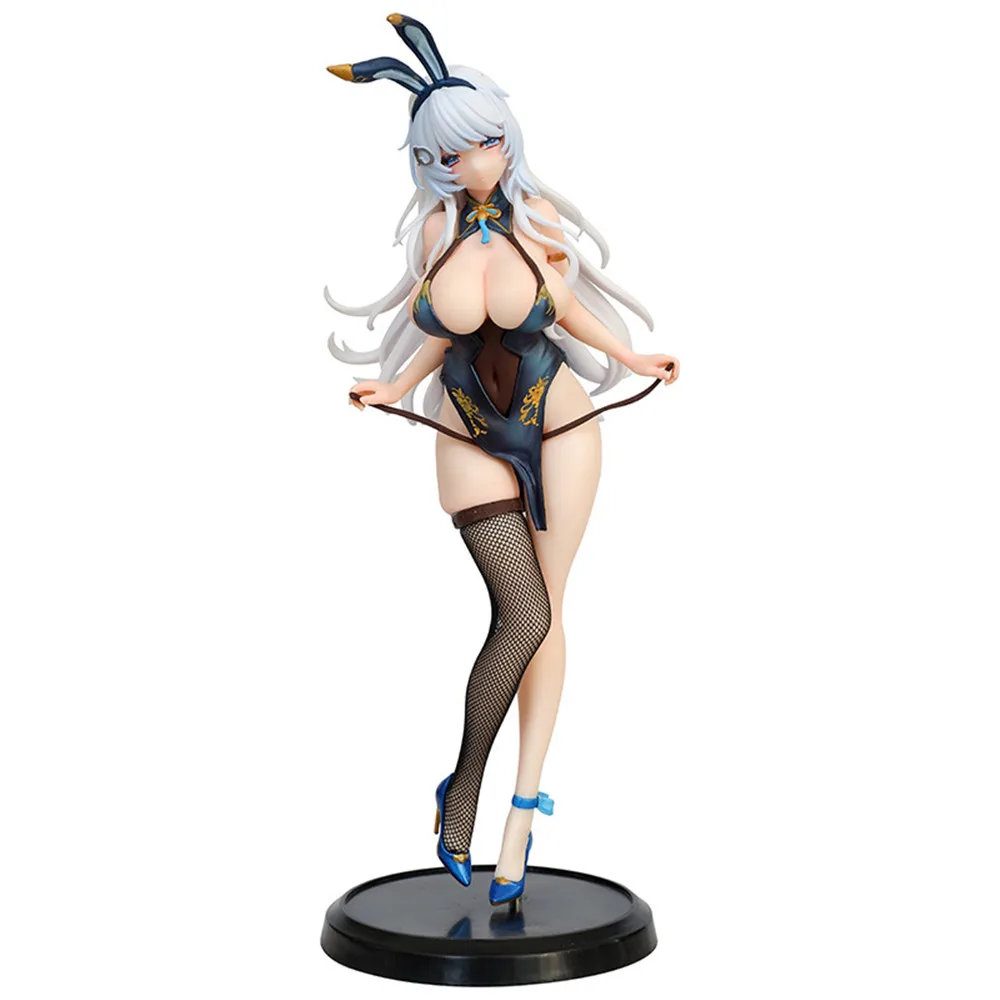 

Anime Rabbit Girl Sculpture Model 'Beauty Girl Wins the Day' Theme Hand-Operated Decorative Limited Edition Collectible Artwork