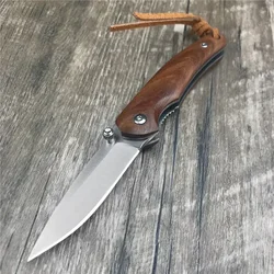 Russian Mini Folding Pocket Knife Outdoor Handmade Camping EDC 7Cr13Mov Blade Rosewood Handle Kitchen Tool Chef Fruit Knife