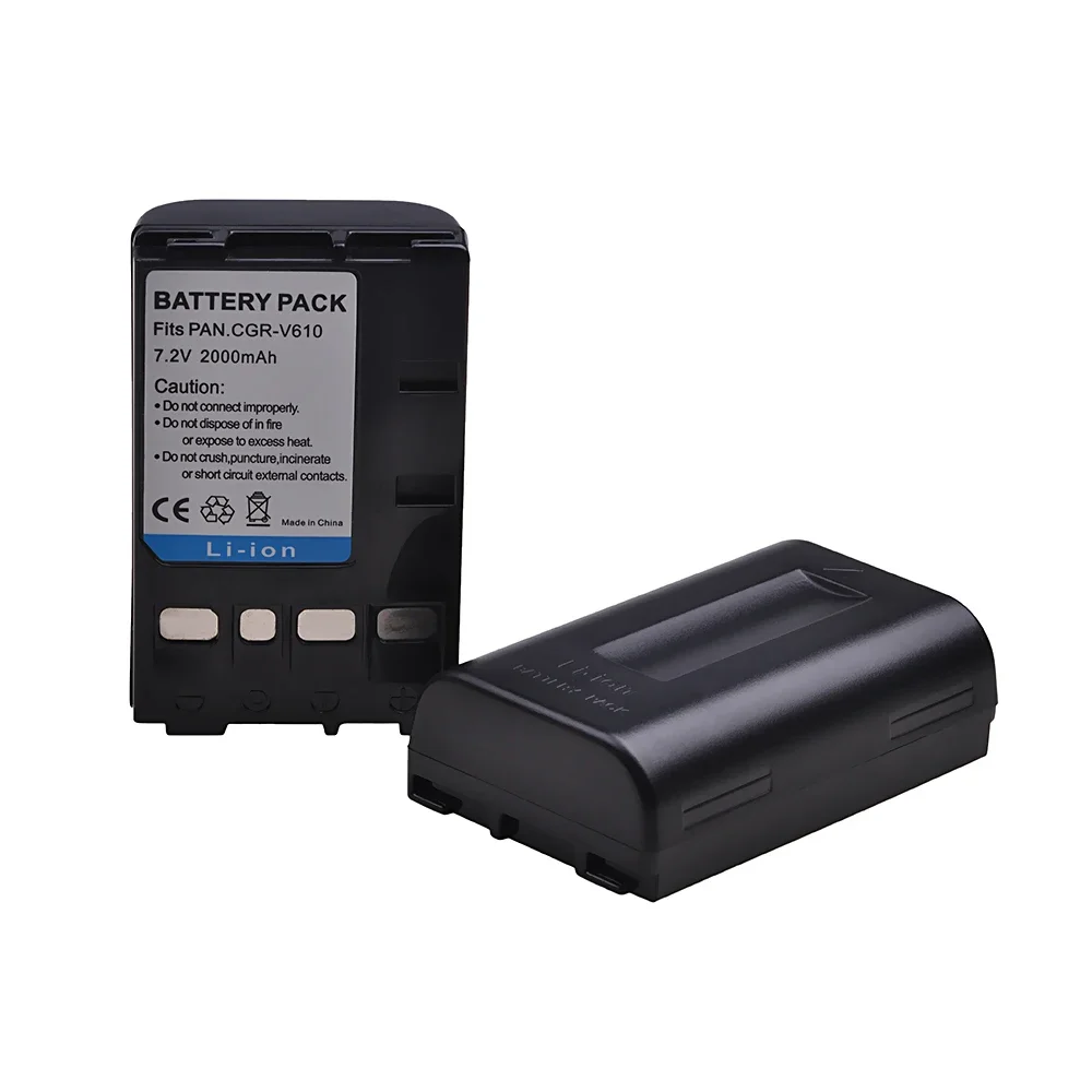 Battery For Panasonic Cgr-V610 Cgr V610 Cgrv610 Nv-Rx14 Nv-Rx18 Nv-Rx24 Nv-Rx27 Rx37 Rx18B Rz10 Cameras 2000MAh