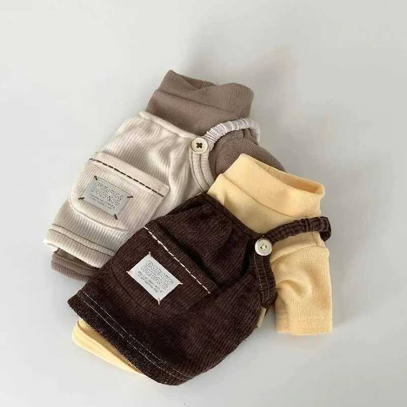 

Puppy Clothes Fahion Solid-colour Corduroy Pet Vest for Teddy Dog Winter Casual Halter for Schnauzers Warm Clothing Pet Supplies
