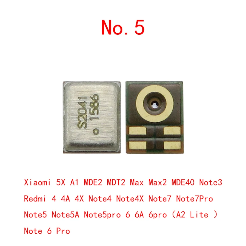 Xiaomi,マイク,送信機,10 pro,9,se,t,cc9,6,6x,5, 4,max 2,redmi note 11,10,9 s用の内部スピーカー8、7、k20、k30、k40、20個