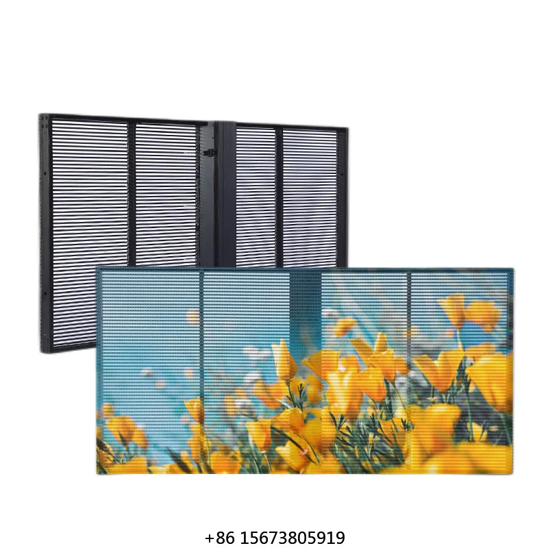 

MC P50 P100 Lightweight HD Advertising Flexible Pixel Led Mesh Display Screen Transparent Led Outdoor Waterproof Grid Screen
