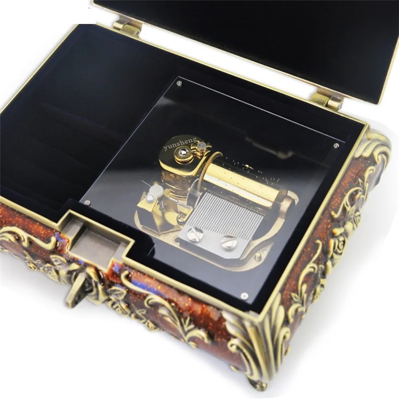 30 Note Retro Music Box Creative Birthday Gift European Music Jewelry Box Custom