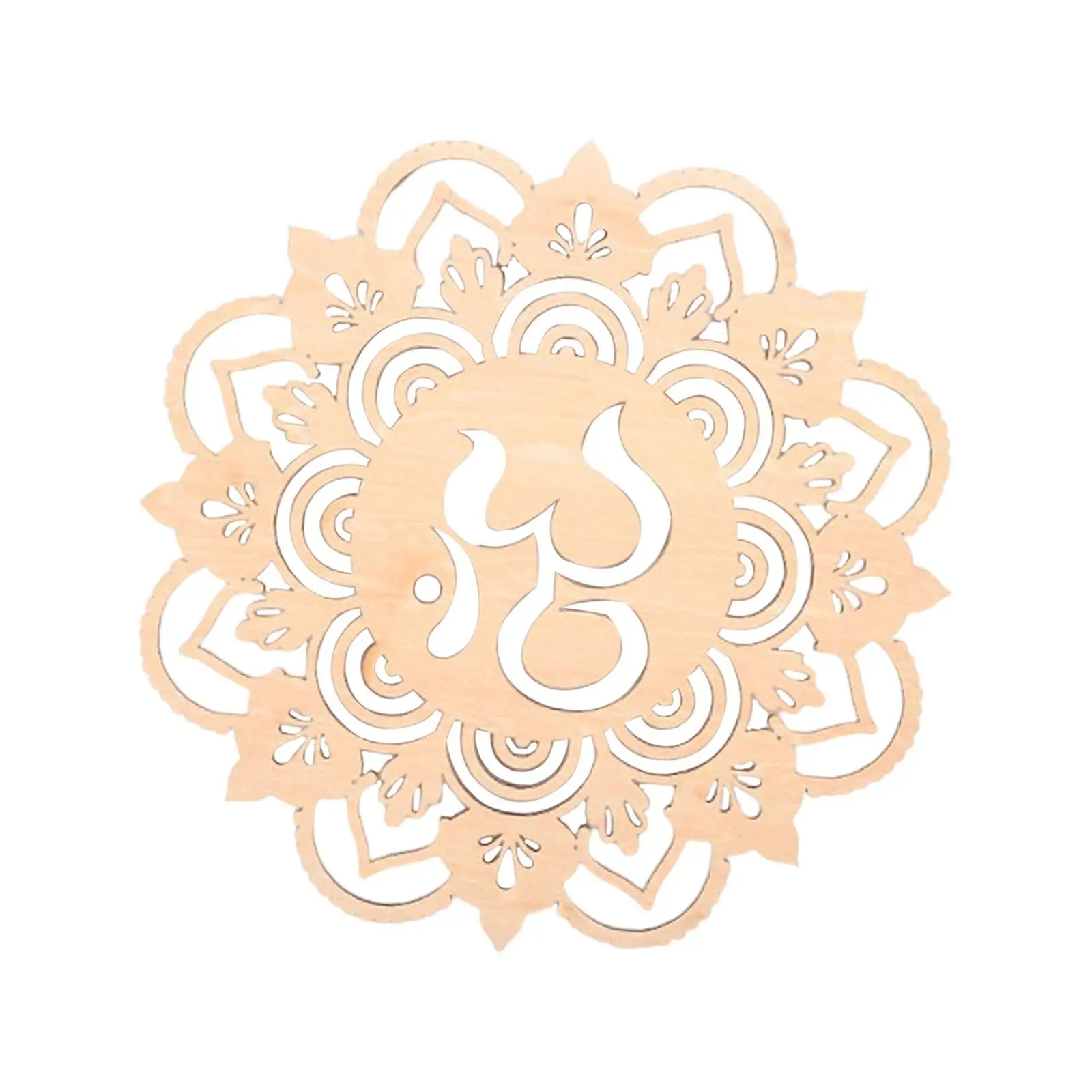 Wooden Geometric Wall Hanging Decoration Ethnic Art Object for Home and Kitchen Interior Decor