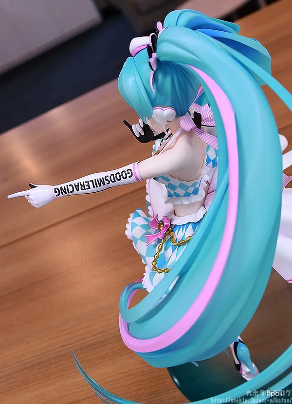 Anime Figure Hatsune Miku Beautiful Girl Racing Hatsune Miku GK Kawaii Character doll Toy GIfts