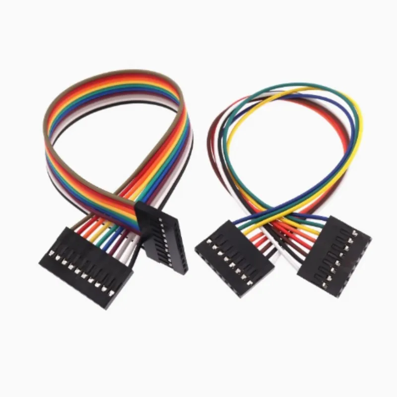 10pcs 20cm 30cm 2.54mm Dupont Wire Female to Female 2/3/4/5/6/7/8/9/10P Dupont Cable Jumper Cable
