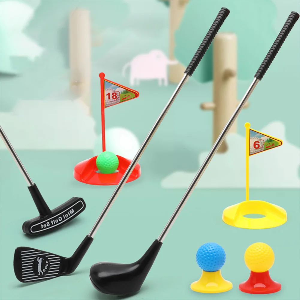 Golf Club Set Kids Toys Toddler Golf Ball Game Play Set Children Indoor Outdoor Sports Game Golf Toys Boys Girls Training Toys